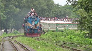 Overcapacity Eid Train of Bangladesh Railway Old PT INKA Rake Nilsagar Express [upl. by Kryska]