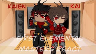 First Elemental Masters React to Kai part 16 Ninjago Gacha Reaction AU [upl. by Geminius246]