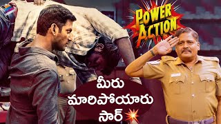 Vishal Ayogya Movie Police Station Fight Scene  Power Action Scenes  Telugu New Movies  TFN [upl. by Giannini]