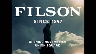 Filson New York Flagship Coming Soon [upl. by Ynamrej]