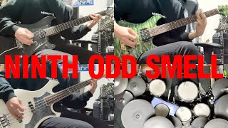 TABthe GazettE  NINTH ODD SMELL Guitar Bass Drum Cover [upl. by Brader315]