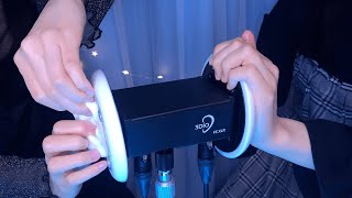 ASMR Twin Ear Massage for Sleep amp Tingles 😴 3Dio dry gel cream slime vaseline  耳マッサージ [upl. by Grewitz281]