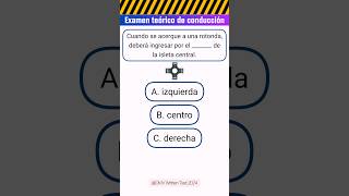 PREGUNTAS DEL EXAMEN TEORICO EN ESPAÑOL 2024  LICENCIA DE CONDUCIR examenpractico [upl. by Gibbon]