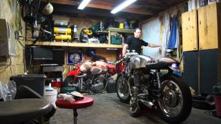 XS650 750cc big bore 277 rephase Shell 1 cam ported head titanium valves  first start ever [upl. by Yasdnil973]