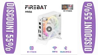 FIREBAT MINIPC AMD R7 7735HS Mini Pc Colorful Gamer 16GB 512GB DDR5 RJ45 Desktop Gaming Computer [upl. by Aivekahs]