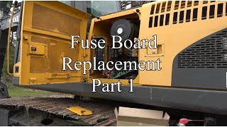 Volvo EC210CL Fuse Board Replacement [upl. by Aicenav381]