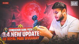 BGMI NEW UPDATE  Bloodmoon Awakening 34 Conqueror Rank Push  Road to 2k Sub [upl. by Leilah907]