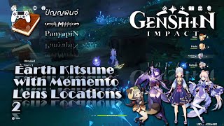 Earth Kitsune with Memento Lens Locations pt 2  Genshin Impact [upl. by Nodlew]