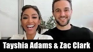 Bachelor Star Tayshia Adams Reacts To Zac Clark Christmas Solo After Break Up [upl. by Griffin521]