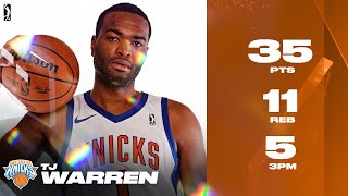 TJ Warren Had 35 PTS amp 11 REB in Westchester Knicks Debut [upl. by Eiramlirpa]