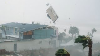 Extreme 4K Video of Category 5 Hurricane Michael [upl. by Gershom]