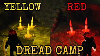 Roblox Dread Camp  How to find Red and Yellow candles [upl. by Ahsienom287]