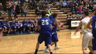 HS Boys Basketball ClearbrookGonvick vs WHA  Lakeland News Sports  February 27 2014 [upl. by Eelitan]