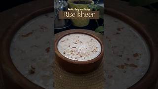 Rice Kheer recipe🤤  Quick and easy recipe 😉 [upl. by Willock437]