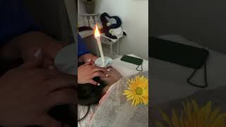 ear candling ohrenkerzen shorts [upl. by Israel]