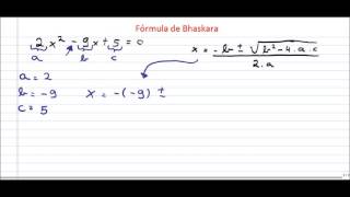 Aprenda a resolver a Equação de BHASKARA [upl. by Ikir]