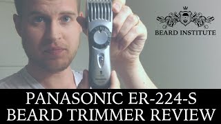 Panasonic ER224S Beard Trimmer Review w Actual Demonstration [upl. by Ahsikyw389]