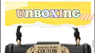 VERSACE JEANS COUTURE CROSSBODY BAG  UNBOXING [upl. by Ima991]