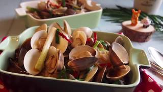 Super Easy Chinese Style Vongole • Stir Fried Clams in Chinese Wine Recipe 醉啦啦 [upl. by Assirol]