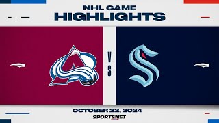 NHL Highlights  Avalanche vs Kraken  October 22 2024 [upl. by Sparks]