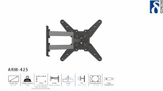 DELTACO Väggfäste för TVSkärm  ARM425 [upl. by Kolodgie]