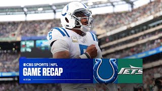 Anthony Richardsons late touchdown leads Colts past Jets  Game Recap [upl. by Amadus156]