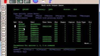 AS400 Tutorial  Spool File Priority and WRKSPLF [upl. by Ahseihs460]