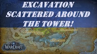 Excavation Scattered Around the Tower World Quest  Azerothian Archive  Archivists Earth Totem [upl. by Nimaj502]