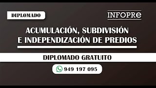 INFOPRE  Acumulación de un Predio Urbano [upl. by Ibocaj]