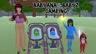 Baby Ana amp Baby Z Camping  Drama Sakura School Simulator [upl. by Etram]