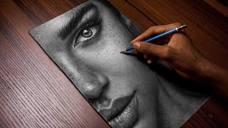 TRYING HYPER REALISM FOR THE FIRST TIME  HYPER REALISTIC DRAWING TUTORIAL FOR BEGINNERS [upl. by Crudden773]