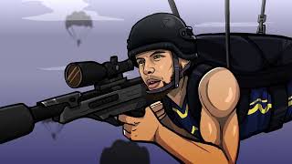 NBA x Call of Duty Warzone Animation ft Steph Curry LeBron James Donovan Mitchell and more [upl. by Anirdnajela]