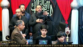 MAJLIS E SHAHADAT BIBI ZAINAB SA LIVE FROM IMAMIA MISSION LONDON UK [upl. by Walworth804]