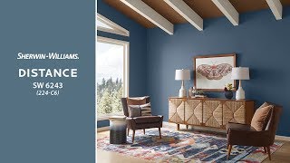 March 2019 Color of the Month Distance  SherwinWilliams [upl. by Aicirpac]