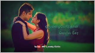 Nee Malara Malara Song Whatsapp Status Arputham Movie Song Mk Lovely Edits [upl. by Yniatirb]