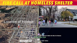 BREAKING NEWS Fire Call At Bemidji Homeless Shelter [upl. by Colligan]