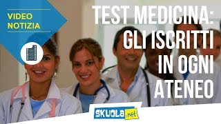 Test Medicina 2018 gli iscritti in ogni ateneo [upl. by Ahsir]