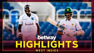 Highlights  West Indies v Pakistan  1st Test Day 1  Betway Test Series presented by Osaka [upl. by Suckow]