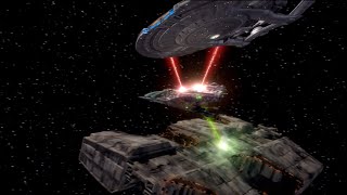 Enterprise NX01 battle the Borg [upl. by Hazem]