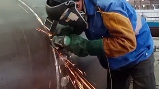 Weldingroot pass awal pipe 48inc carbon steeltigwelding [upl. by Aloz]