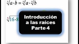 Introducción a las raíces parte 4 Raiz de un Producto [upl. by Zere112]