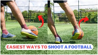 2 Basic Ways To Shoot A Football [upl. by Arissa462]