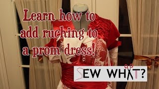 Adding Ruching to a Dress How to Ruche  Sew What [upl. by Ulberto]