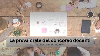 Webinar sulla prova orale italianoinglese [upl. by Arutak]