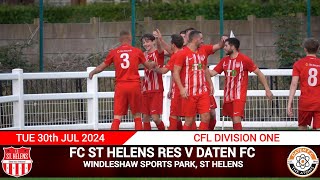 GOALS  Ryan SINNOTT  FC ST HELENS RES Vs Daten FC 270724 [upl. by Blus]