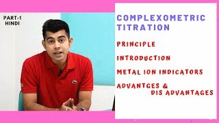 COMPLEXOMETRIC TITRATION I Metal ion indicators I HINDI [upl. by Fabrianne]