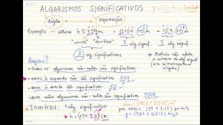 Algarismos Significativos  Física Experimental 1  prof Mariana UFU [upl. by Neitsirk]