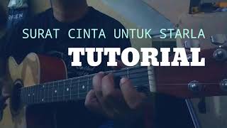 Belajar Fingerstyle Surat Cinta Untuk Starla  Tutorial [upl. by Tildy950]