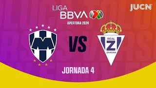 Rayados vs Zamora  Liga BBVA MX  Jornada 4  UniversoJUCN [upl. by Adalai476]