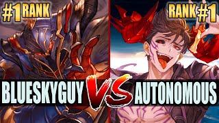 GBVSR 🔥 BlueSkyGuy Vaseraga vs Autonomous Avatar Belial 🔥 High Level Gameplay [upl. by Nnylsia]